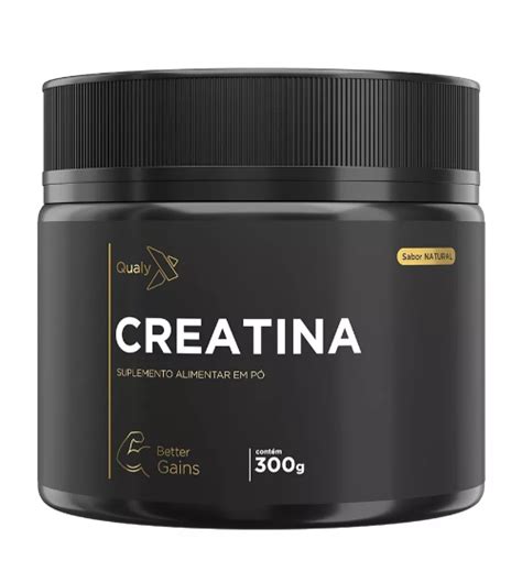 Creatina Monohidratada Pura 300g Sabor Neutro QualyNutri