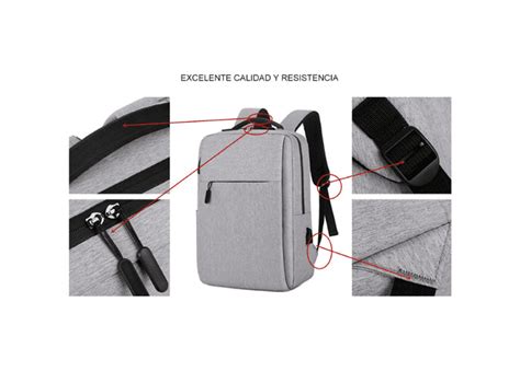 Ripley MOCHILA ANTIRROBO IMPERMEABLE PARA LAPTOP CON PUERTO USB ALTA