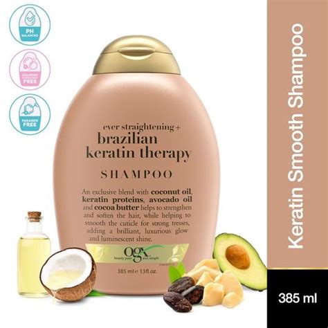 Buy Ogx Ever Straightening Brazilian Keratin Smooth Shampoo Ml