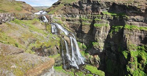 Hvalfjordur Fjord And Glymur Waterfall