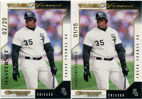 2003 Donruss Team Heroes Master Set Variation Comparison The