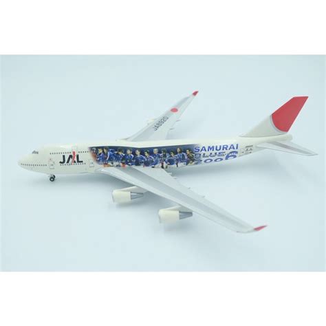 โมเดลเครองบนจำลอง 1 400 Boeing 747 400 JAL samurai blue 2006