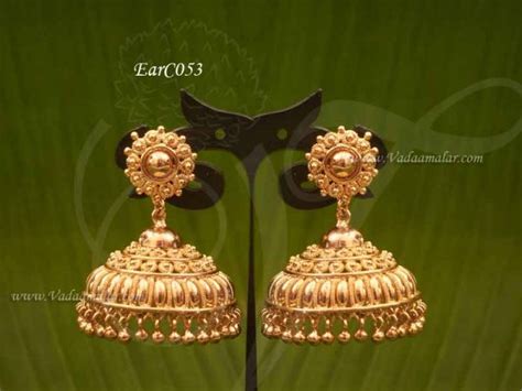 Jhumka Earring Micro Gold Plated Umbrella Model Jimiki Kammal