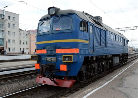 Locomotive M62U at the Station Bryansk. Editorial Photo - Image of ...