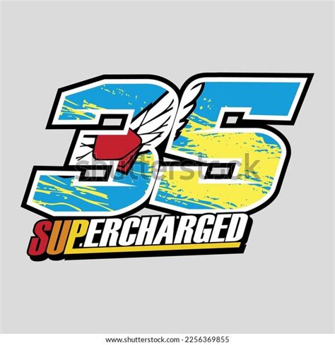 Racing Design Vector Number 35 Light Stock Vector (Royalty Free ...