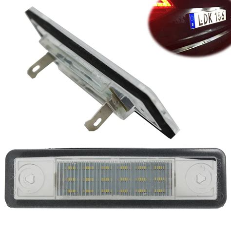 Pair Canbus Error Free Led License Plate Light For Opel Astra G Saloon