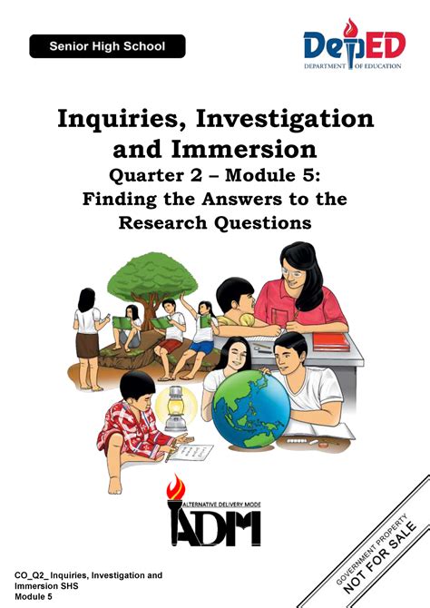 Inquiries Module 5 Quarter 2 2nd Sem CO Q2 Inquiries Investigation