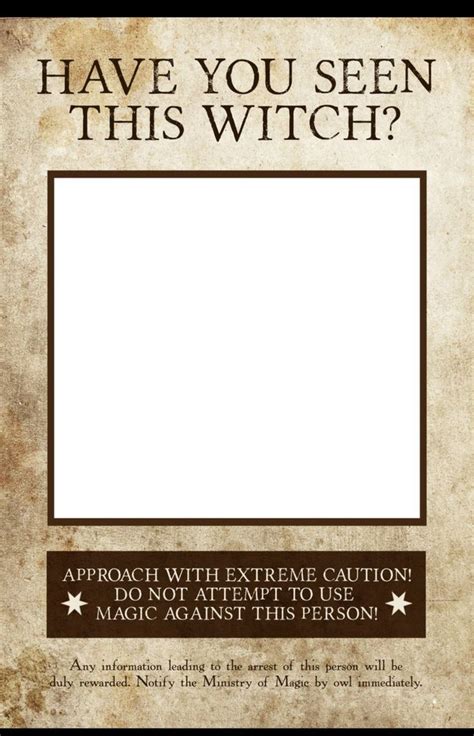 Has Visto A Esta Bruja Photo Booth Prop Wanted Poster Printable Wanted