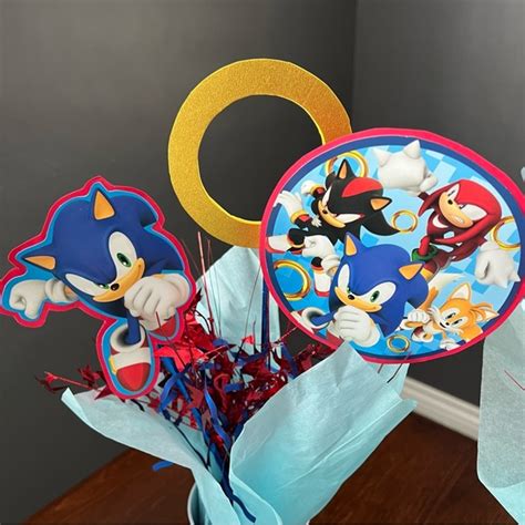 Party Supplies Sonic Party Centerpieces Set Of 6 Poshmark