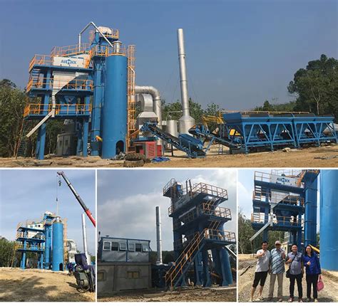 Aimix 80 Ton Per Hour Stationary Type Hot Mix Asphalt Batching Plant