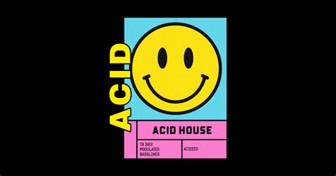 Acid House Smiley Acid House Sticker Teepublic
