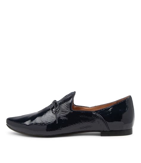 Sommer Black Patent Leather Flat Shoes By Top End Shop Online At Mathers