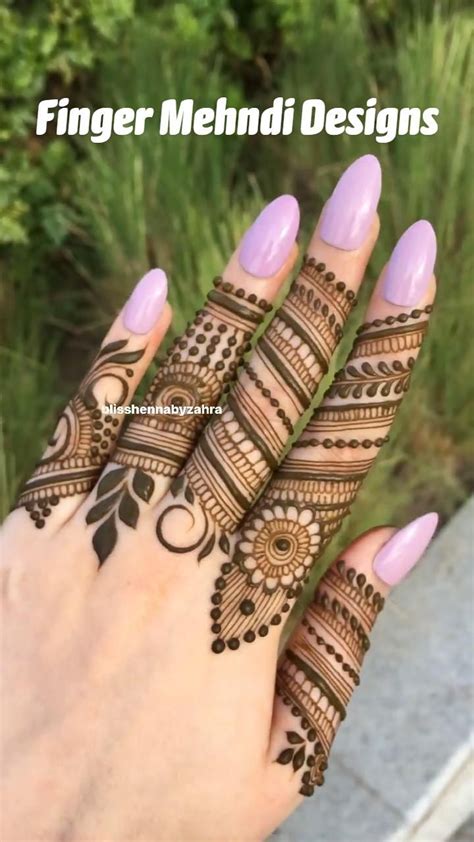 Top Finger Mehndi Design Images Amazing Collection Finger Mehndi