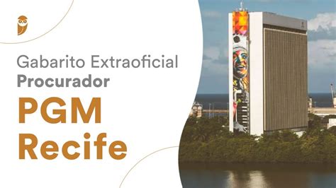 Gabarito Extraoficial Procurador PGM Recife YouTube