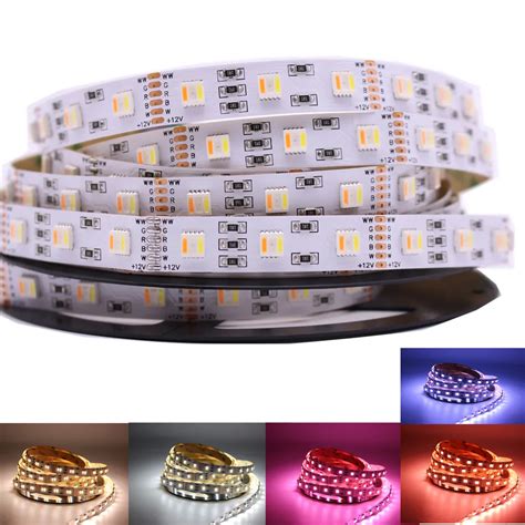 Tira De Luces Led Flexible Chip De 5 Colores En 1 5M DC12V 24V 5050