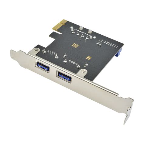 Pci Express Usb 3 0 2 Ports Front Panel With Control Adapter Card 4 Pin And 20 Pin Ebay