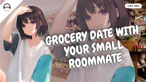 EN ASMR GROCERY DATE WITH YOUR SMALL ROOMMATE Roleplay F4M A