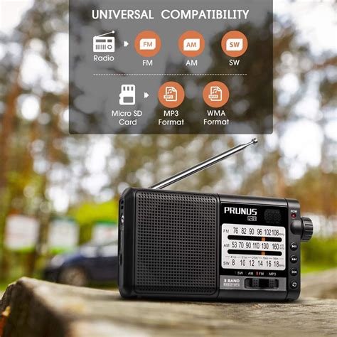 J 01 Portable Am Fm Shortwave Radio With Best Reception 360° Rotatable Long Antenna