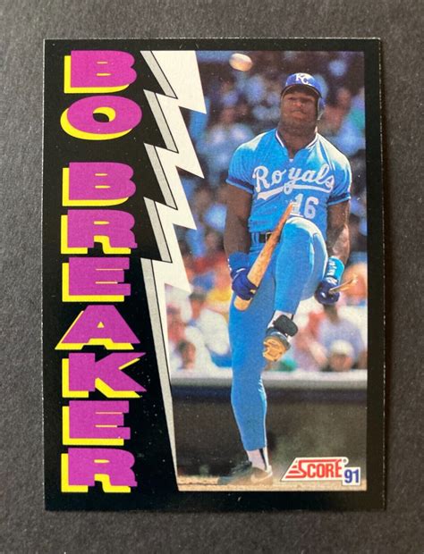 BO JACKSON KANSAS CITY ROYALS 1991 SCORE BASEBALL BO BREAKER CARD 773