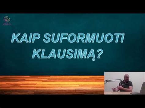 Angl Kalbos Pamokos Pradedantiesiems Kaip Suformuoti Klausim Present