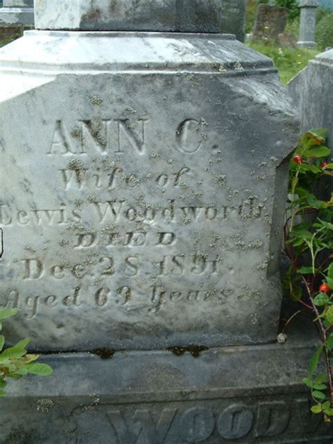 Ann Catherine Steeves Woodworth 1822 1891 Monumento Find A Grave