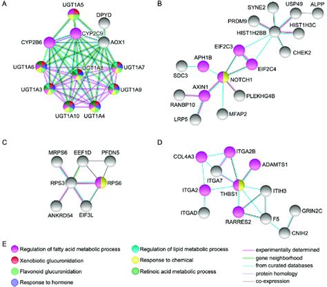 Network Modeling From Protein Protein Interactions The Figures A D