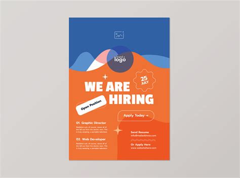 we are hiring flyer design teamlate 29178664 Vector Art at Vecteezy