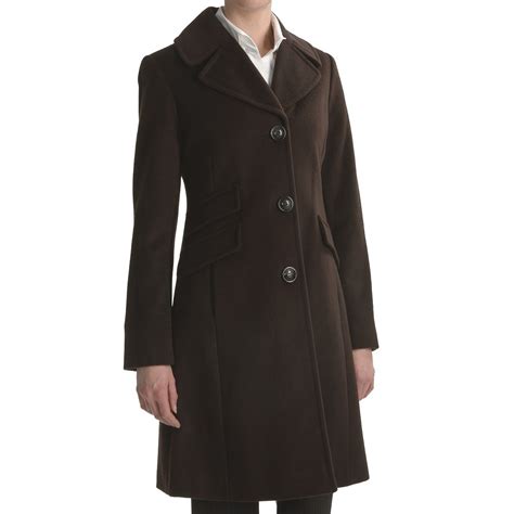 Ellen Tracy Outerwear Straight Wool Coat For Women Coat Black Wool Coat Wool Coat