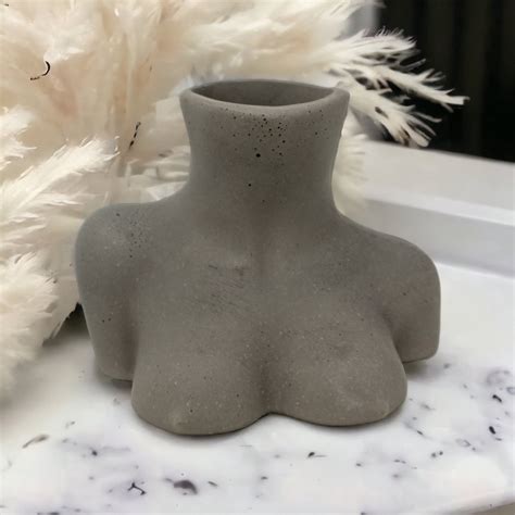 Naked Female Bust Naked Body Planter Boobs Vase Cement Etsy