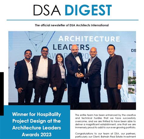 Dsa Digest Issue 20 2023 Q2 Edition Dsa Architects International