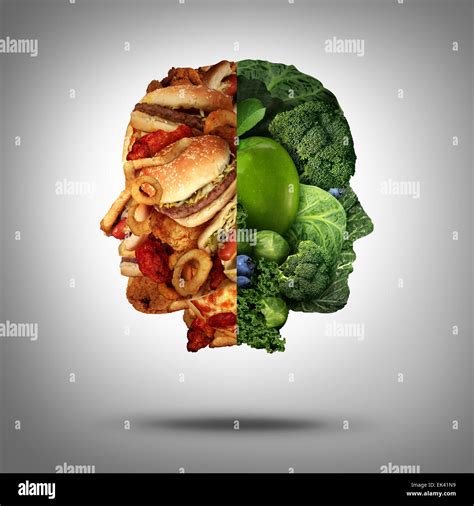 Food Concept And Diet Decision Symbol Or Nutrition Choice Dilemma Between Healthy Good Fresh