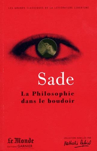 La Philosophie Dans Le Boudoir Ou Les De Donatien Alphonse François