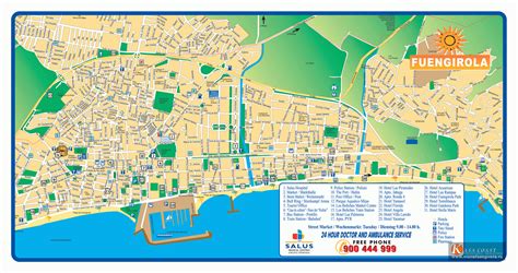 Карта Фуэнхиролы Mapa de Fuengirola Коста дель Соль Испания