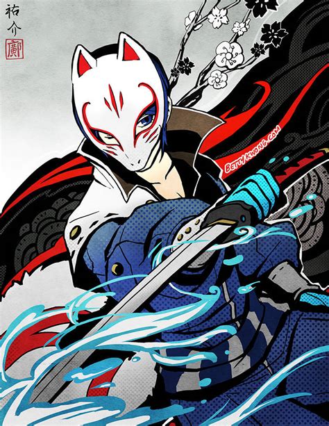 Download Yusuke Kitagawa Strikes A Pose In Persona 5 Royal Wallpaper