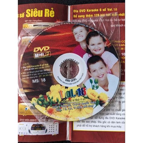 Đĩa Dvd Karaoke 6 Số Vol 18 Đĩa Gốc Update Thêm 128 Bài Mới Nhất