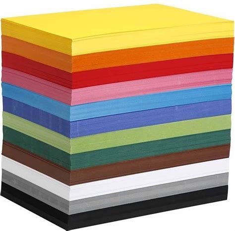 Gekleurd Karton Diverse Kleuren A4 210x297 Mm 180 Gr 1200 Div