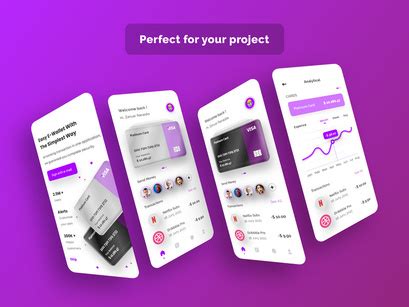 Wallet Mobile App Ui Kits By Infinity Labs Epicpxls