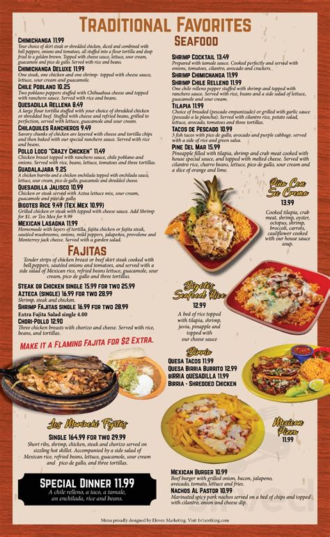 Don Bigotes Mexican Restaurant Gadsden Menu In Gadsden Alabama USA