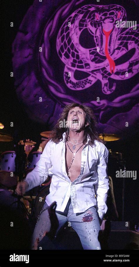 Rock Band Whitesnake Playing At The Newcastle City Hall Lead Singer