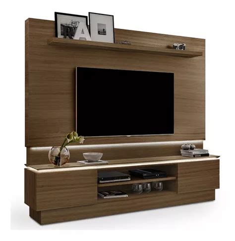 Estante Home Theater Para Tv At Pol London Am Ndoa M Cor Marrom