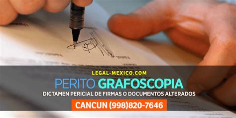 Dictamen Pericial en Materia de Grafoscopía Legal Mexico