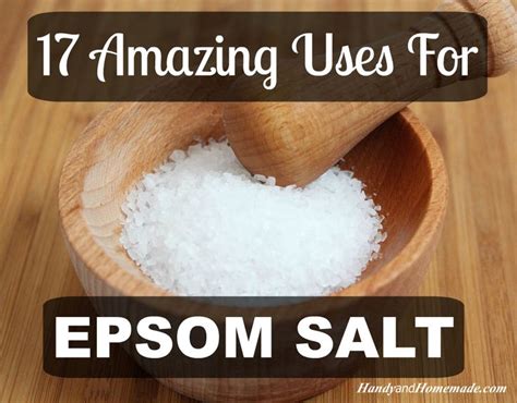 17 Amazing Uses For Epsom Salt Health And Beauty Tips Health