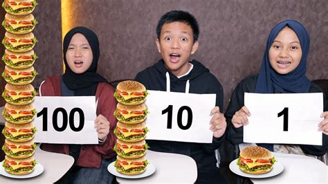 TANTANGAN BUKA PUASA 1 10 DAN 100 LAPIS MAKANAN KENYANG BANGET YouTube