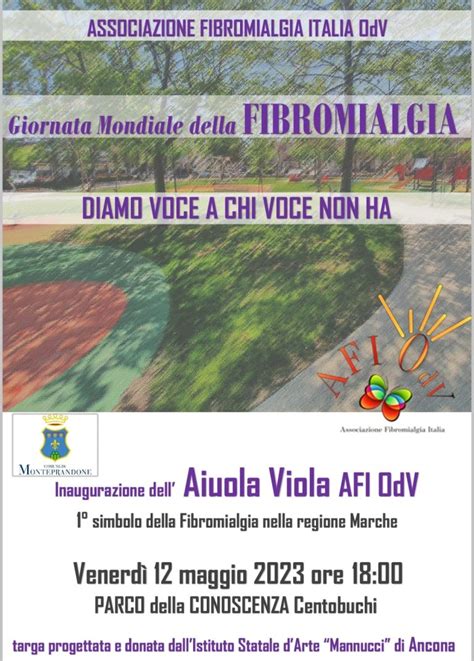 12 Maggio 2023 Giornata Mondiale Della FIBROMIALGIA AFIOdV