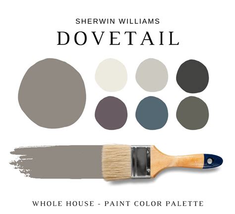 Sherwin Williams Dovetail Color Palette Sw Dovetail Exterior Paint