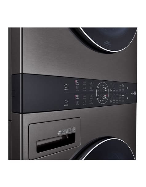 Lg Single Unit Front Load Lg Washtower™ With Center Control™ 45 Cu Ft Washer And 74 Cu Ft