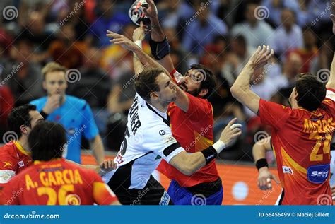 EHF EURO 2016 Germany Spain Final Editorial Stock Image Image Of