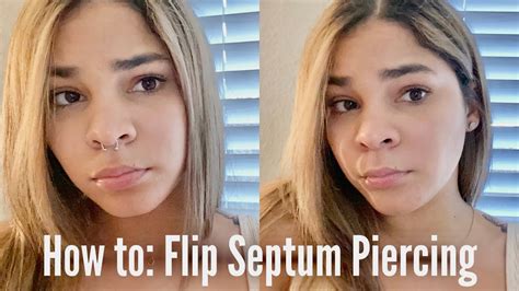 How To Flip Your Septum Piercing Super Quick And Easy Youtube