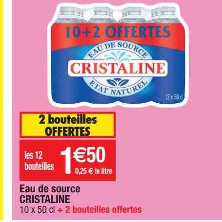 Promo Eau De Source Cristaline Chez Migros France Icatalogue Fr