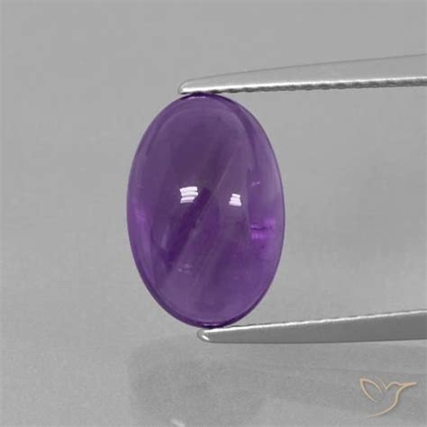 3 67 Carat Oval Amethyst Gemstone Loose Certified Amethyst From